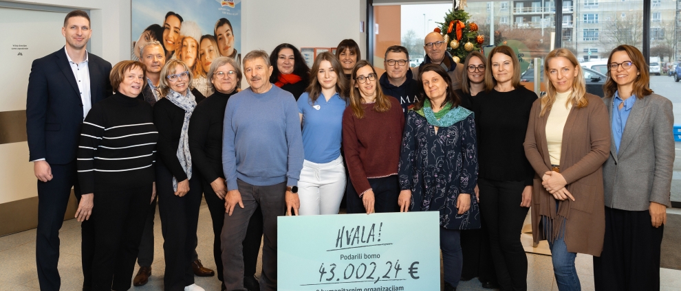 Zahvala podjetju dm drogerie markt za podporo